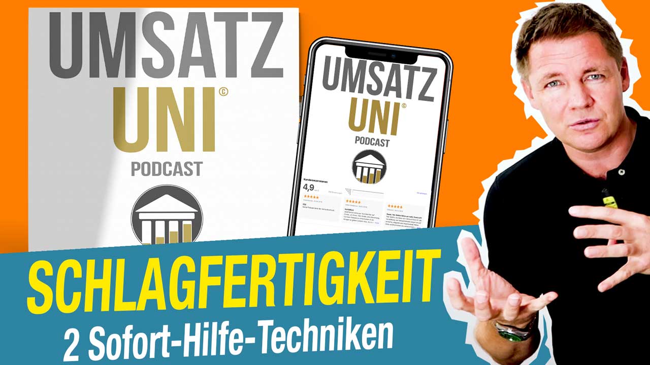 Mehr Schlagfertigkeit – 2 Sofort-Hilfe-Techniken