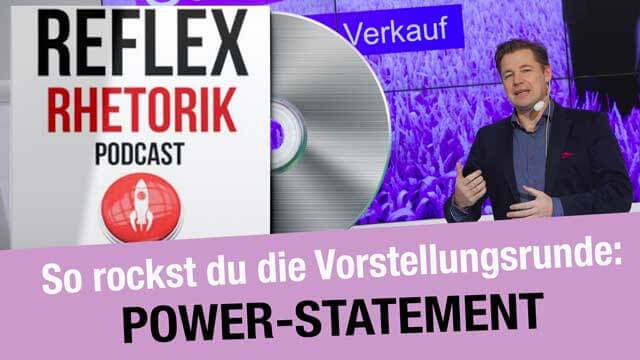 Mit dem Power-Statement rockst du die Vorstellungsrunde