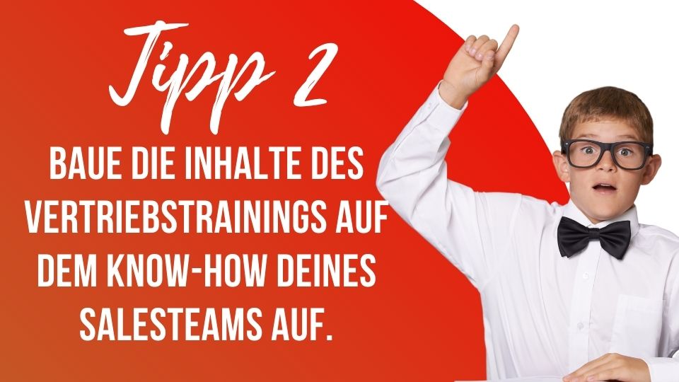 Vertriebstraining Tipp 2